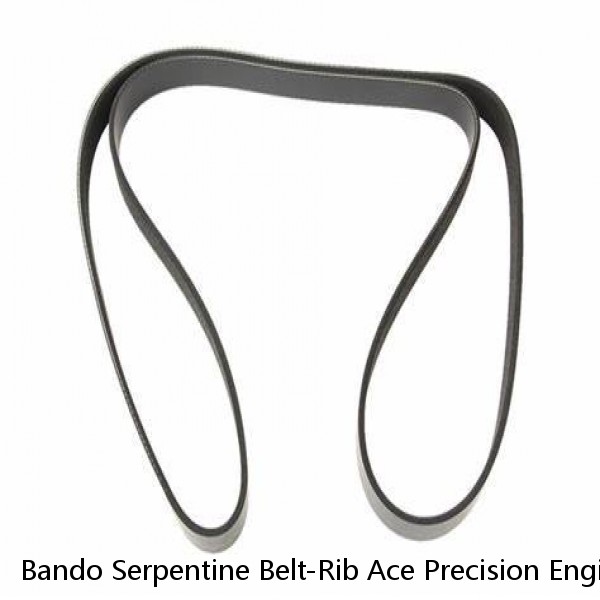 Bando Serpentine Belt-Rib Ace Precision Engineered V-Ribbed Belt Black 6PK2095 