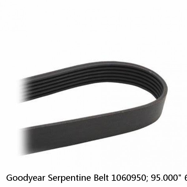 Goodyear Serpentine Belt 1060950; 95.000" 6-Rib Multi V-Belt EPDM (Fits: Audi)