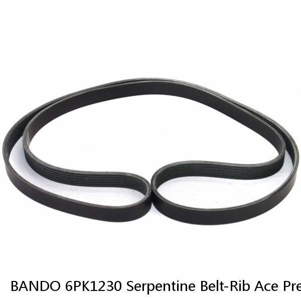 BANDO 6PK1230 Serpentine Belt-Rib Ace Precision Engineered V-Ribbed Belt  #1 image